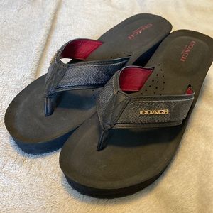 Coach Wedge Flip Flops